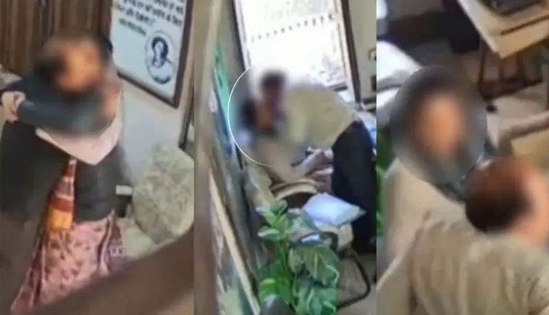 Video : शाळेमध्ये शिक्षक-शिक्षिकेचे अश्लिल चाळे झाले कैद.