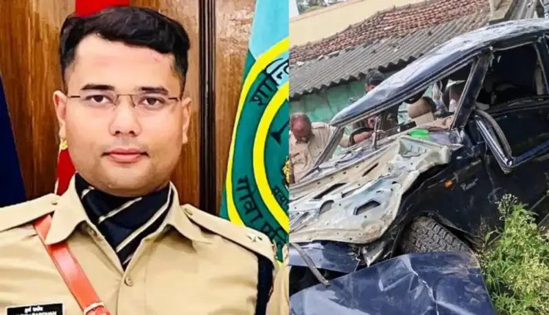 IPS अधिकाऱ्याचा पहिल्या पोस्टिंगसाठी जात असताना अपघाती मृत्यू.