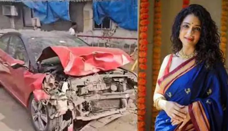 अभिनेत्री उर्मिला कोठारे हिच्या चालकाला अपघात प्रकरणी केली अटक.