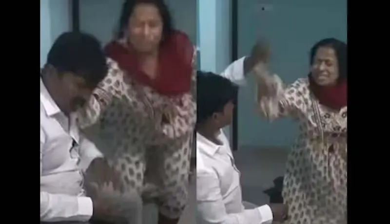 नेत्याला रंगेहाथ पकडलं; माझ्याशी लग्न करून दुसऱ्याबरोबर मजा करतोस.