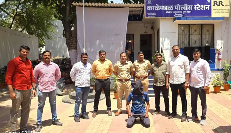 पुणे शहरातील खडी क्रशींगमधील मोटारी चोरणाऱ्या आरोपीला ठोकल्या बेड्या.