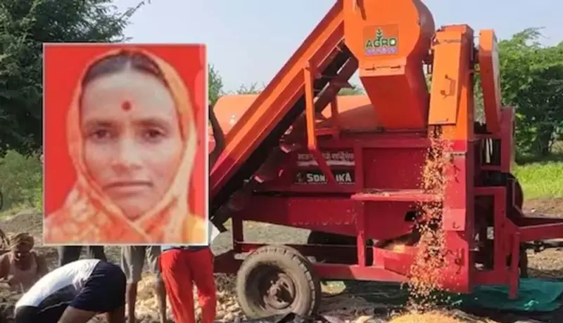 हृदयद्रावक! मळणीयंत्रात डोक्याचे केस अडकल्याने शिर झाले धडावेगळे.