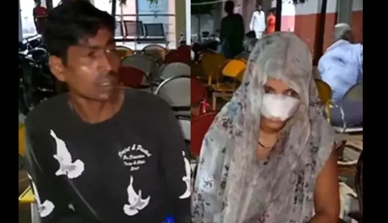 प्रियकराच्या घरी गेलल्या बायकोचे संतापलेल्या नवऱ्याने चावले नाक.