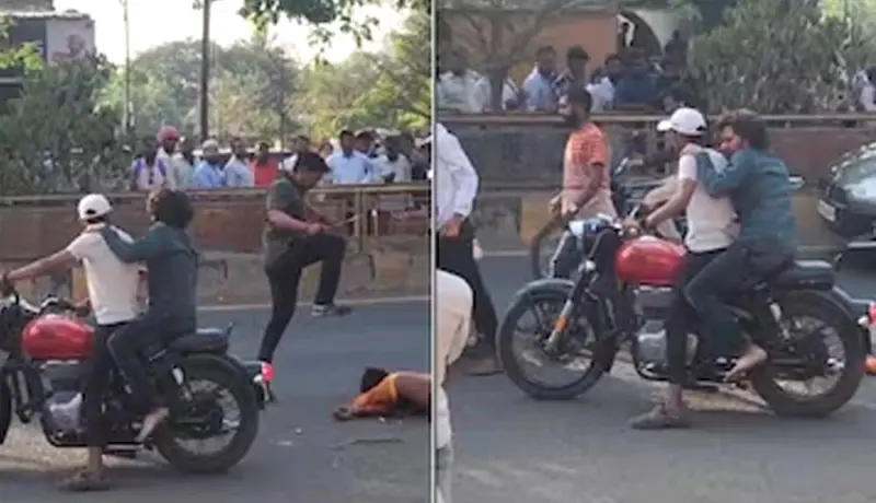 धक्कादायक Video: लातूरमध्ये युवकाला नग्न करून बेदम मारहाण.