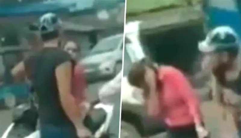 Video: प्रेयसीला दुसऱ्या मुलासोबत पकडले रंगेहात अन् भररस्त्यातच.