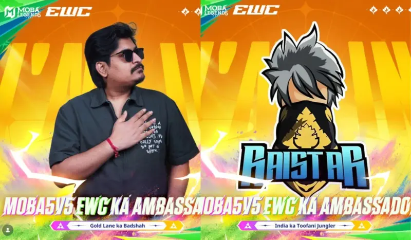 Gyan Gaming and Raistar Become MOBA Legends 5v5: EWC 2026 Ambassador