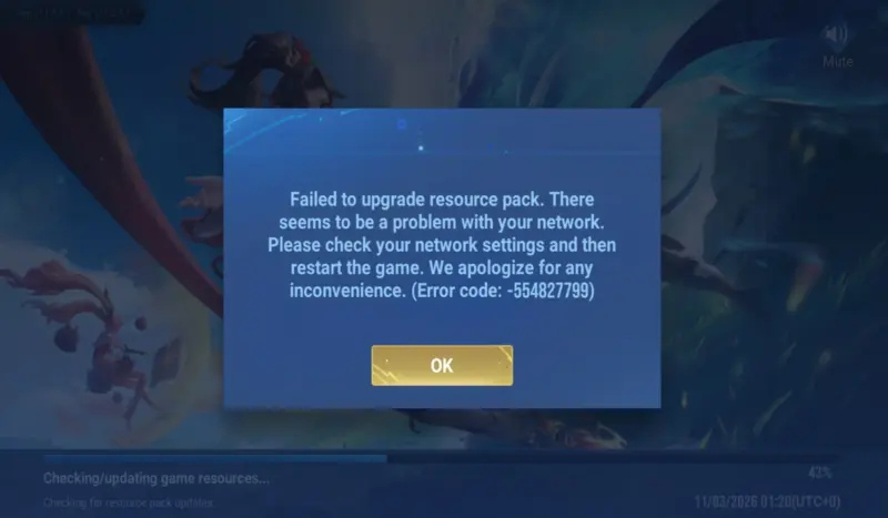How to Fix Honor of Kings Error Code 554827799 (Failed to Upgrade Resource Pack)