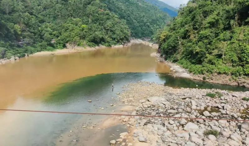 Crystal-clear no more? Umngot river turns murky as waste dumped