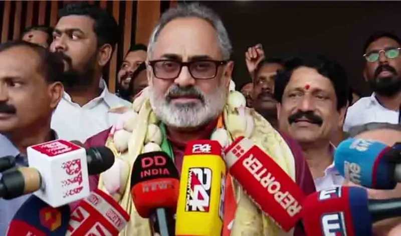 'എല്ലായ്‌പ്പോഴും ജനങ്ങള്‍ക്കൊപ്പം ഉണ്ടാകുമെന്ന് ഉറപ്പ്'; സംസ്ഥാന ഭരണത്തിനെതിരെയുള്ള വികാരം വോട്ടായി മാറി: രാജീവ് ചന്ദ്രശേഖര്‍