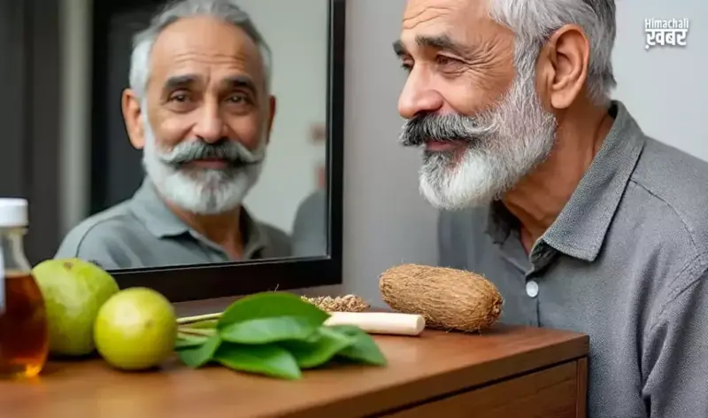 सफेद दाढ़ी-मूंछ के बालों से परेशान?ˈ घर बैठे ऐसे करें काले, बिना डाई और केमिकलˌ