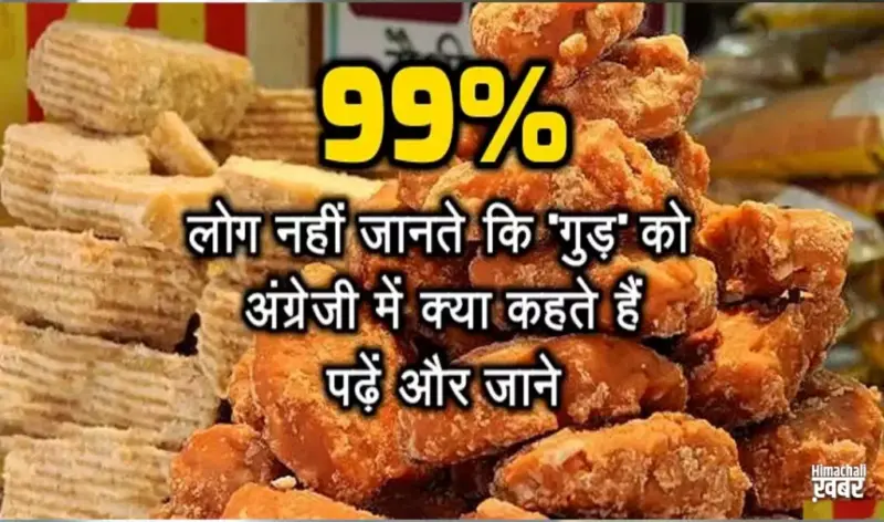 99% लोग नहीं जानते कि गुड़ को अंग्रेजी में क्या कहते हैं