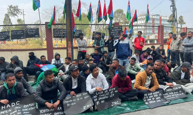 Meghalaya: JNC protests marginalisation of Pnar language, illegal trading by non-tribals