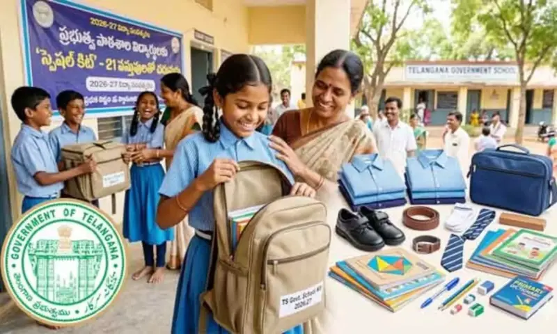 School Kits: తెలంగాణ విద్యార్థులకు బంపర్ ఆఫర్.. 21 వస్తువులతో 'స్పెషల్ కిట్'!
