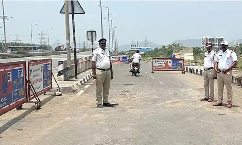 Barricades installed at west bypass to prevent mishaps