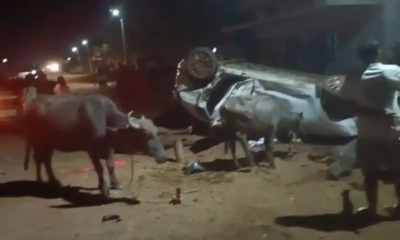 Mahabubabad: గూడూరు మండలంలో అదుపుతప్పిన కారు బీభత్సం