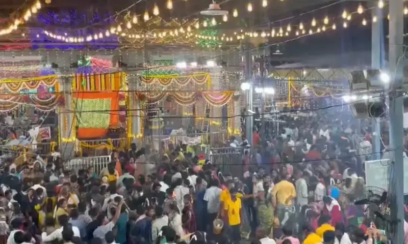 Sea of Devotees for Ganga Jatara at Tataiahgunta Temple