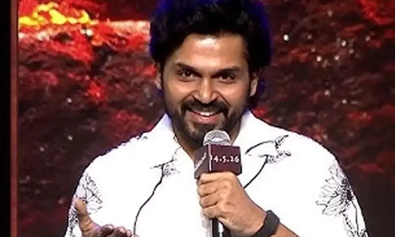 "I Came to Say Hi to Rolex" Karthi At Suriya Veerabhadrudu Event