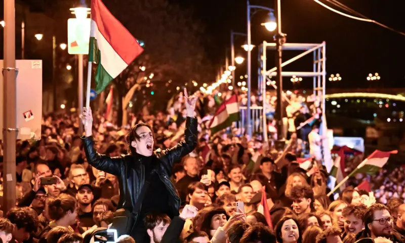 Hungarian Youth Celebrate Orban's Defeat, Call It 'Liberation'