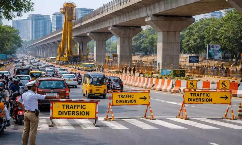 Traffic Diversions Announced at IIIT Junction