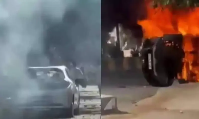 Violent Noida Workers' Protest Sparks Clashes, Vehicles Vandalised Over Wage Demands