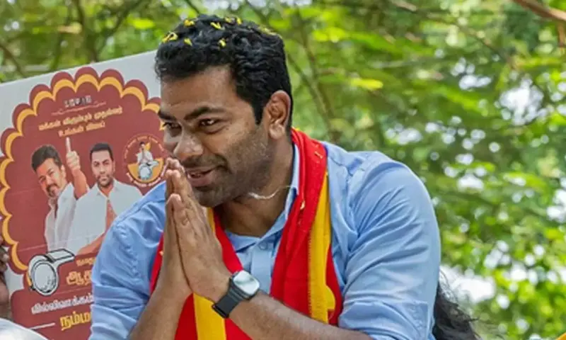 TVK leader Aadhav Arjuna targets DMK leadership, alleges 'family dominance'