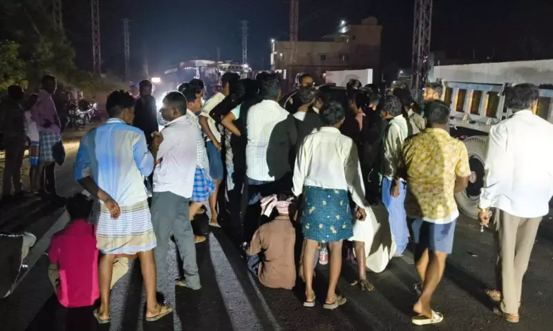Kaligiri: కలిగిరిలో రోడ్డు ప్రమాదంపై గ్రామస్థుల ఆగ్రహం.. స్తంభించిన ప్రయాణాలు