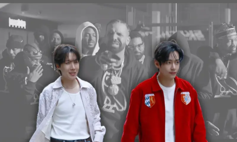 V And J-Hope's Reaction To Drake Mentioning BTS In New Song 'Make Them Cry' Is Everything. Video Inside!