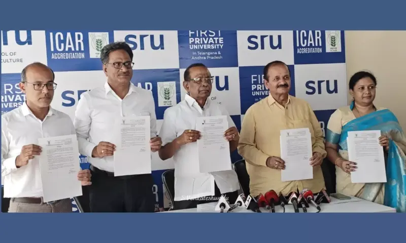 SR University Secures ICAR Accreditation For Agriculture Programmes