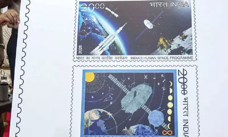 India Post issues commemorative stamps on human space programme