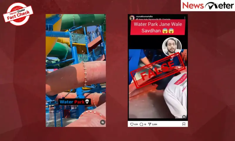 Fact Check: Boy stuck in water slide for over 15 minutes? No, it is a staged promotional video