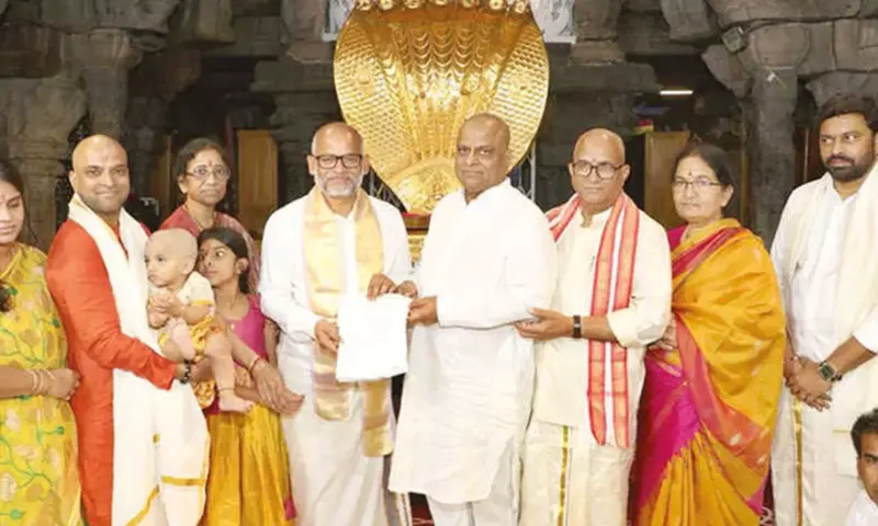 Rs 1.2 crore donation to TTD