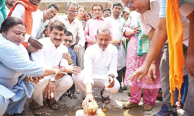 Water pipeline projects inaugurated in Bawana