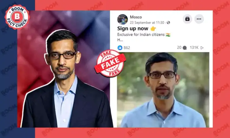 AI Voice Clone Used To Show Sundar Pichai Promoting Fake 'Google Invest' Platform