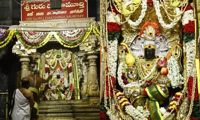 Srikalahasti: శ్రీకాళహస్తిలో దక్షిణామూర్తికి ప్రత్యేక పూజలు