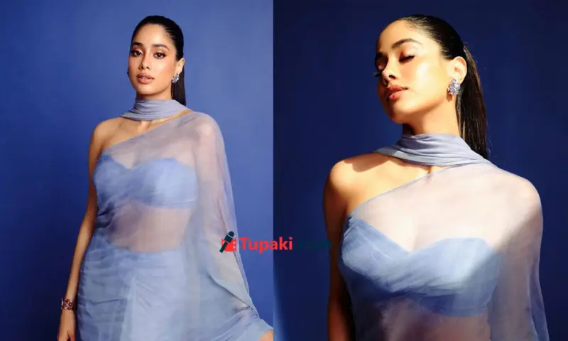జాబిల్లిలా చీరకట్టులో మెస్మరైజ్ చేస్తున్న జాన్వీ కపూర్!