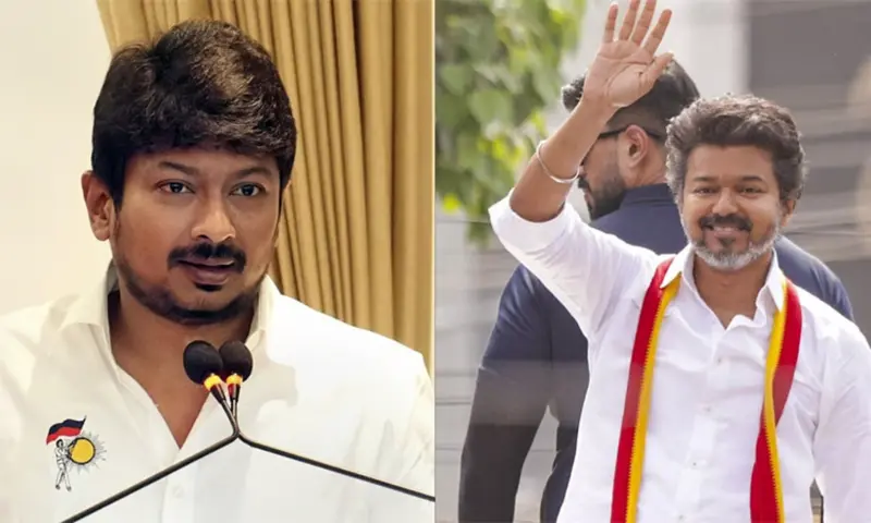 "சந்தேகம் இருக்கு" தவெக-விடம் தோற்ற திமுக.. நீதிமன்றத்தில் வழக்கு போடும் உதயநிதி. கடும் அதிர்ச்சியில் விஜய்.!!