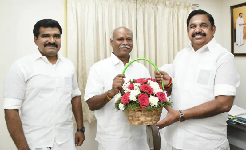 "திருமாவளவனுக்கு ஆதரவாக பாஜக." -அதிமுகவில் இணைந்த தடா பெரியசாமி