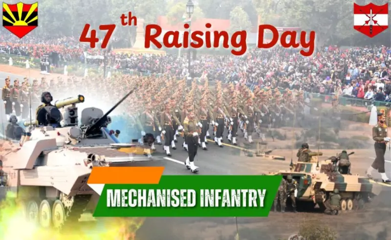 Mechanised infantry regiment marks 47th Raising day with wreath-laying at National War Memorial