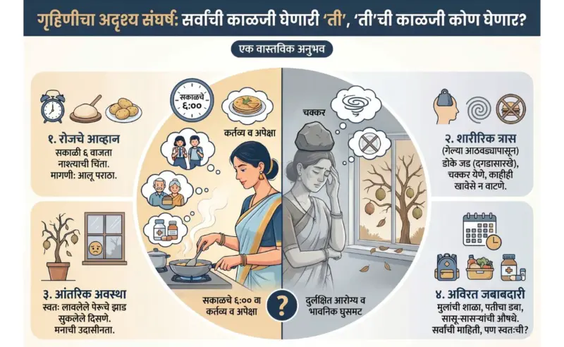 Housewife Real Story: अशक्तपणा आणि चक्कर, माझ्या गंभीर आजाराकडे पतीसह सासरच्या मंडळींनी केलं दुर्लक्ष; वाचा 'ती'ची कहाणी