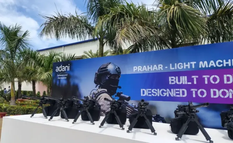 భారత సైన్యానికి అదానీ డిఫెన్స్ 'ప్రహార్' మెషిన్ గన్‌లు