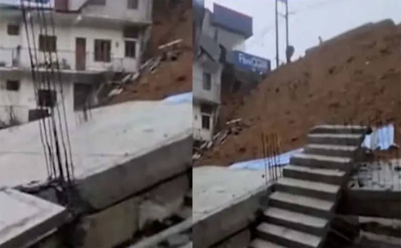 ഇടുക്കിയില്‍ അഞ്ചുനില കെട്ടിടം ഇടിഞ്ഞുവീണു; നിര്‍മാണത്തിലെ അപാകതയെന്ന് നിഗമനം
