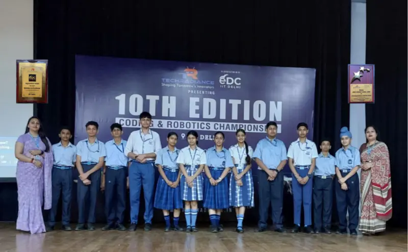 Jammu Sanskriti School Wins Honour at IIT Delhi's Techradiance Championship