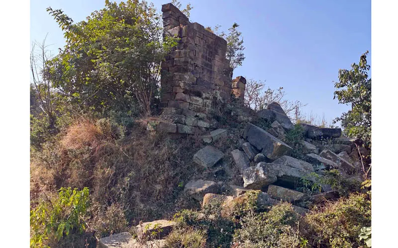 Historical 9th Century Baili temple reduced to debris