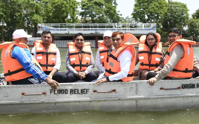 Flood rescue training of 130 volunteers from Haryana begins at Brahma Sarovar