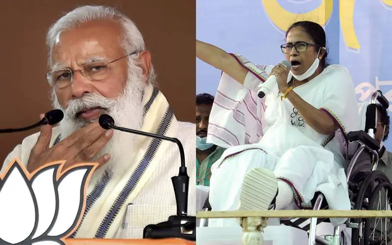 हिंसाचाराच्या आरोपांवर ममता बॅनर्जींचा पलटवार; म्हणाल्या, 'भाजप नेतेच हिंसेला.'