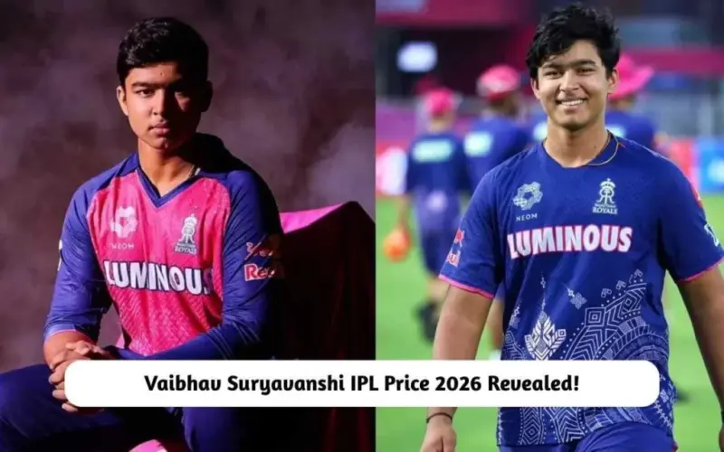 IPL 2026 के लिए वैभव सूर्यवंशी को कितनी सैलरी दे रही है राजस्थान रॉयल्स? जानिए नेटवर्थ