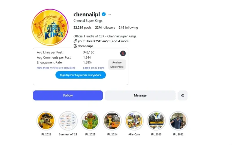 IPL సోషల్ మీడియా వార్: ఫాలోవర్ల లో CSKను దాటేసిన RCB!