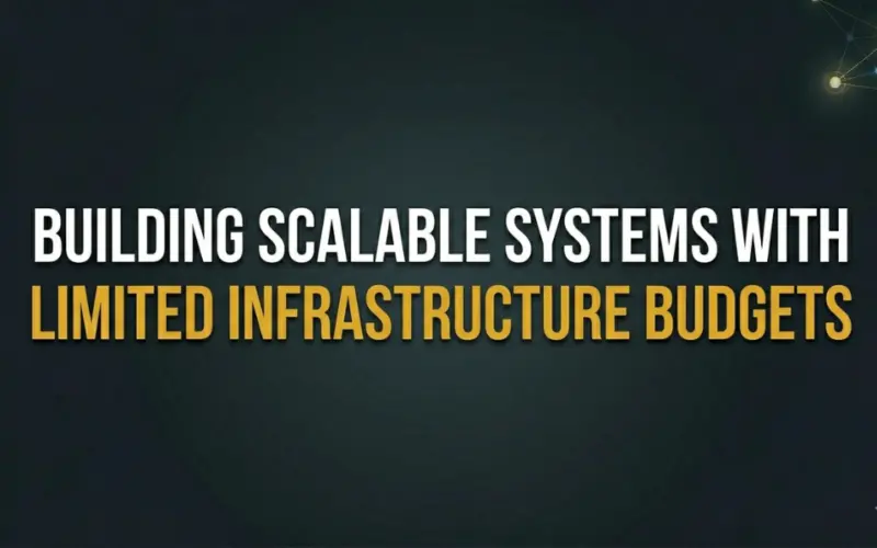 Building Scalable Systems with Limited Infrastructure Budgets