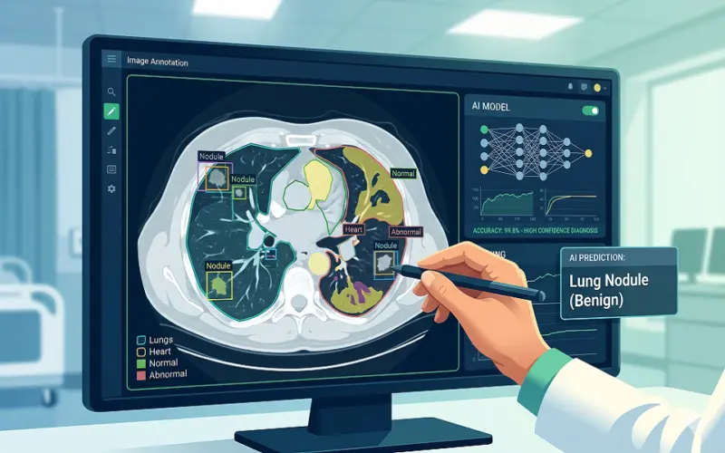 How Image Annotation Services Ensure Accurate Diagnoses by Healthcare AI Models