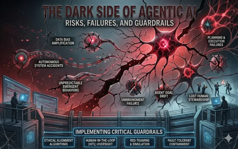 The Dark Side of Agentic AI: Risks, Failures, and Guardrails
